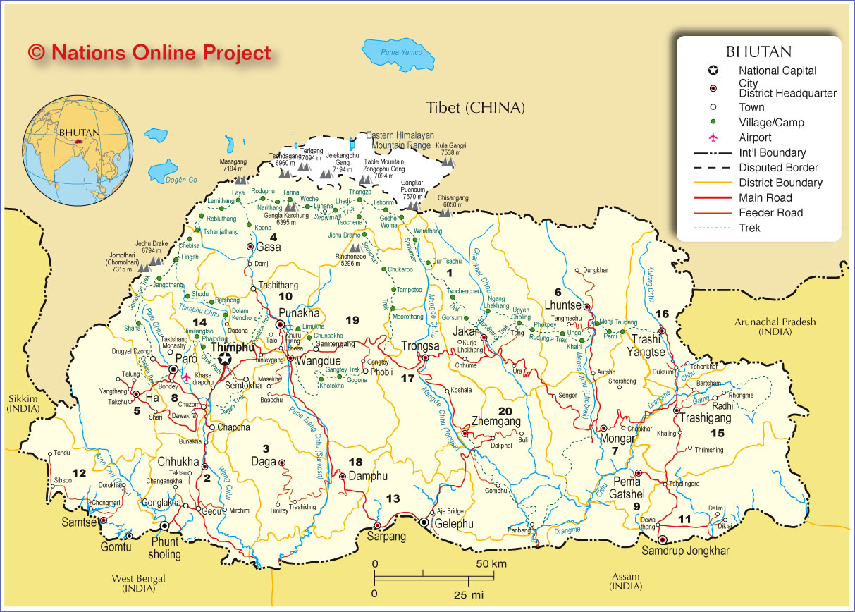 Himalaya mountain roads